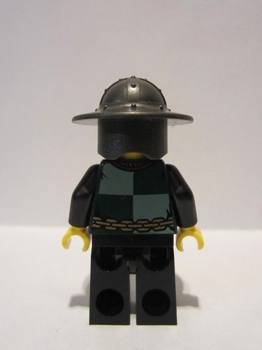lego 2011 mini figurine cas487 Dragon Knight Quarters Helmet with Broad Brim, Gold Tooth 