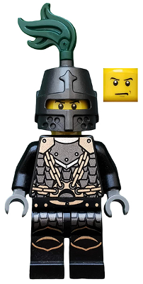 lego 2011 mini figurine cas493 Dragon Knight Scale Mail With Chains, Helmet Closed, Scowl 