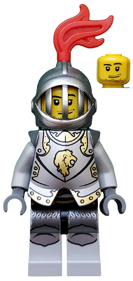 lego 2012 mini figurine cas499 Lion Knight Armor With Lion Head, Helmet with Fixed Grille 