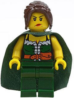 lego 2012 mini figurine cas510 Dark Green Chess Queen  