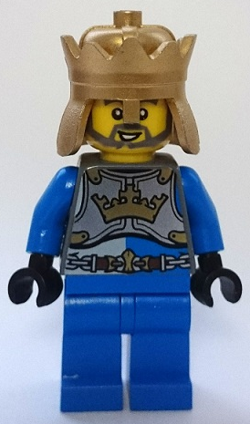 lego 2014 mini figurine cas539 King's Knight Breastplate With Crown and Chain Belt, Crown 