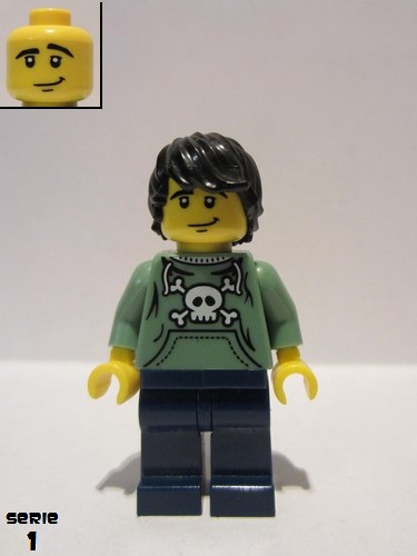 lego 2010 mini figurine col006 Skater  