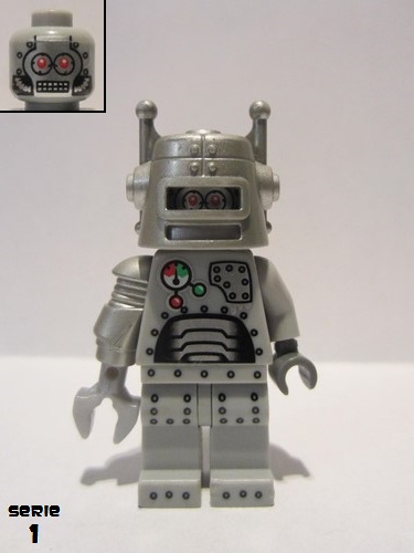 lego 2010 mini figurine col007 Robot . .