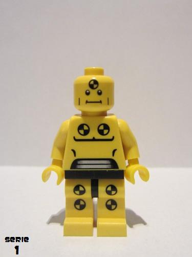 lego 2010 mini figurine col008 Demolition Dummy  