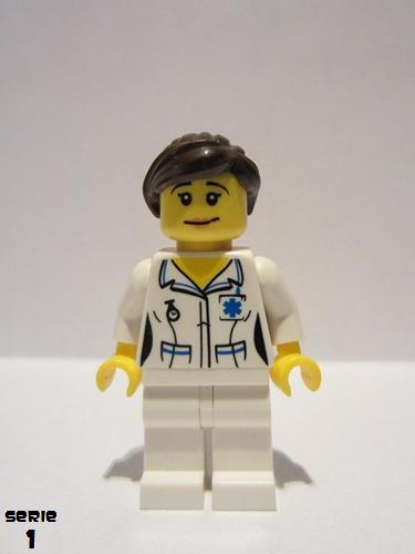 lego 2010 mini figurine col011 Nurse . .