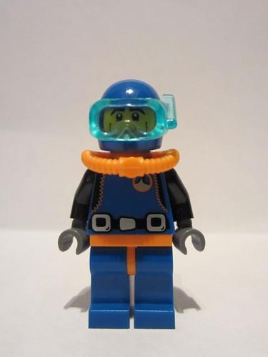 lego 2010 mini figurine col015 Deep Sea Diver . .