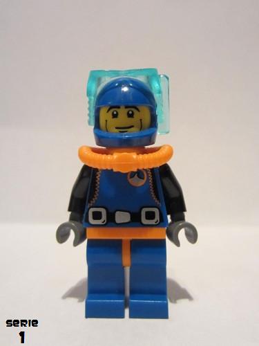 lego 2010 mini figurine col015 Deep Sea Diver  