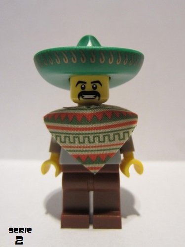 lego 2010 mini figurine col017 Mariachi / Maraca Man  