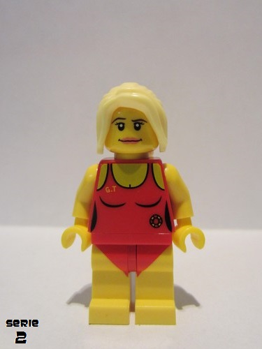 lego 2010 mini figurine col024 Lifeguard  