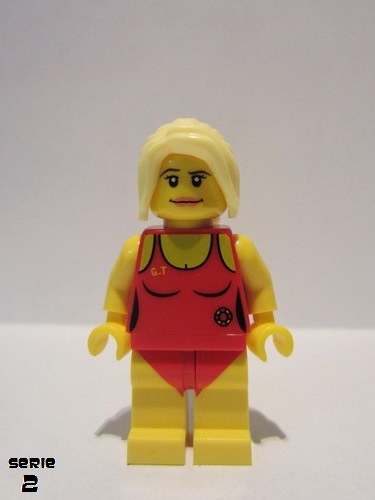 lego 2010 mini figurine col024 Lifeguard