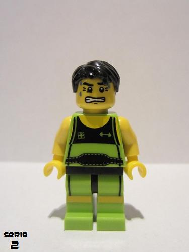 lego 2010 mini figurine col026 Weightlifter  