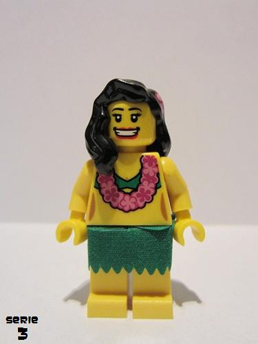 lego 2011 mini figurine col033 Hula Dancer  