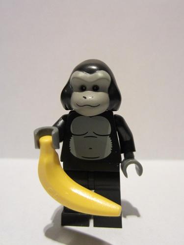 lego 2011 mini figurine col048 Gorilla Suit Guy . .