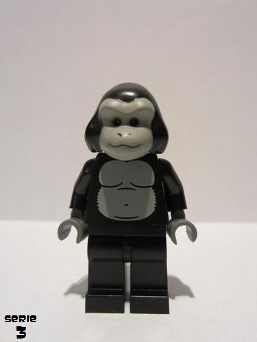 lego 2011 mini figurine col048 Gorilla Suit Guy . .