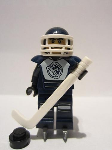 lego 2011 mini figurine col056 Hockey Player . .