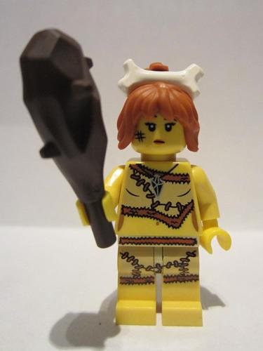 lego 2011 mini figurine col069 Cave Woman . .