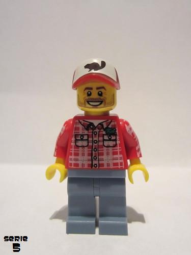 lego 2011 mini figurine col072 Lumberjack