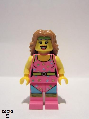 lego 2011 mini figurine col074 Fitness Instructor  