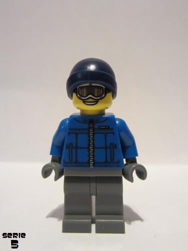 lego 2011 mini figurine col080 Snowboarder Guy