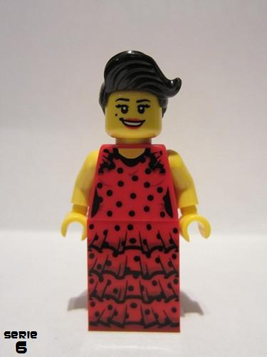 lego 2012 mini figurine col086 Flamenco Dancer . .