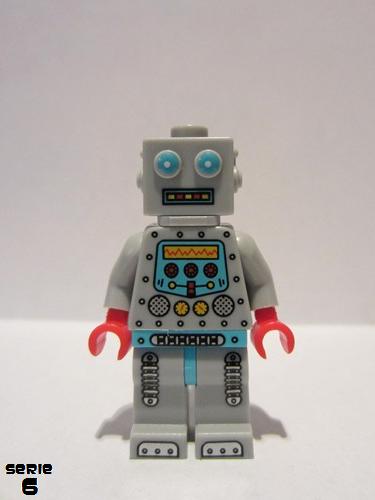 lego 2012 mini figurine col087 Clockwork Robot  