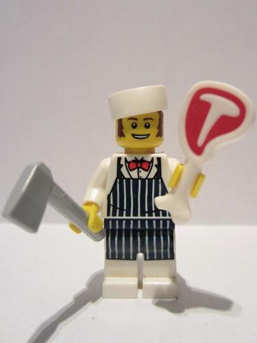 lego 2012 mini figurine col094 Butcher . .