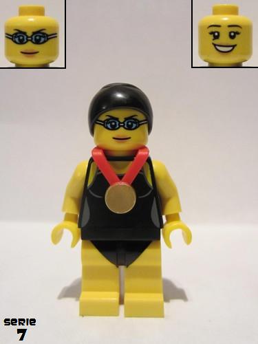 lego 2012 mini figurine col097 Swimming Champion  