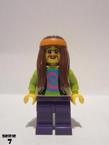 lego 2012 mini figurine col107 Hippie  