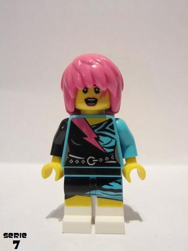 lego 2012 mini figurine col111 Rocker Girl  