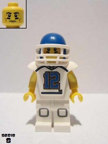 lego 2012 mini figurine col117 Football Player . .