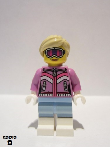 lego 2012 mini figurine col119 Downhill Skier . .