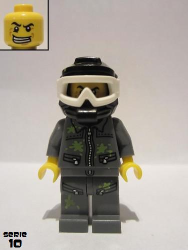 lego 2013 mini figurine col153 Paintball Player  