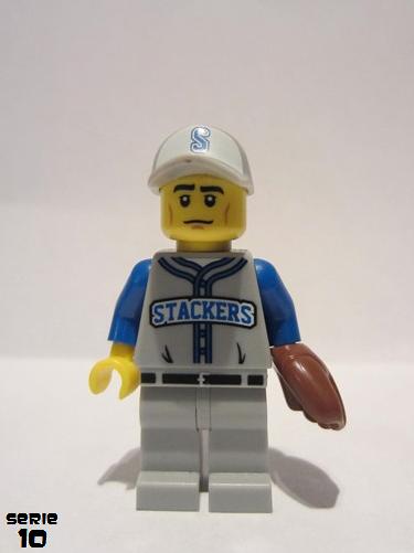 lego 2013 mini figurine col157 Baseball Fielder . .