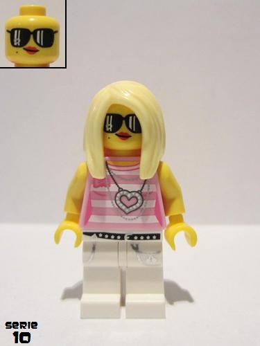 lego 2013 mini figurine col158 Trendsetter  