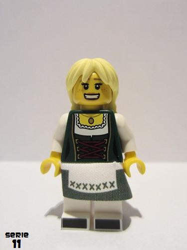 lego 2013 mini figurine col165 Pretzel Girl