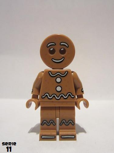 lego 2013 mini figurine col168 Gingerbread Man . .