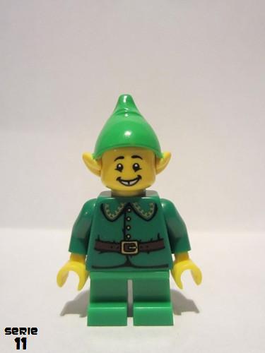 lego 2013 mini figurine col169 Holiday Elf  