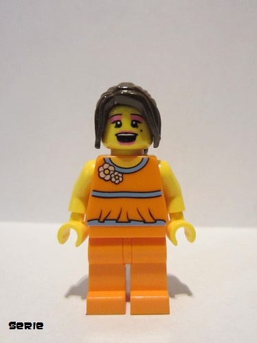 lego 2013 mini figurine col285 Singer Female  