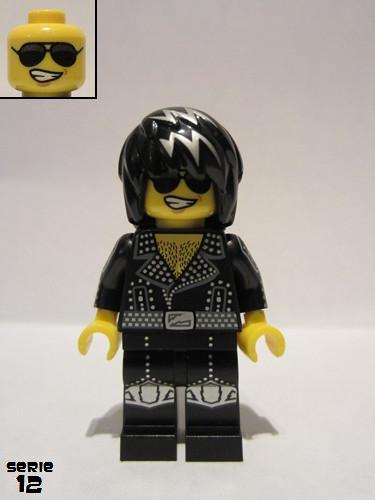 lego 2014 mini figurine col190 Rock Star  