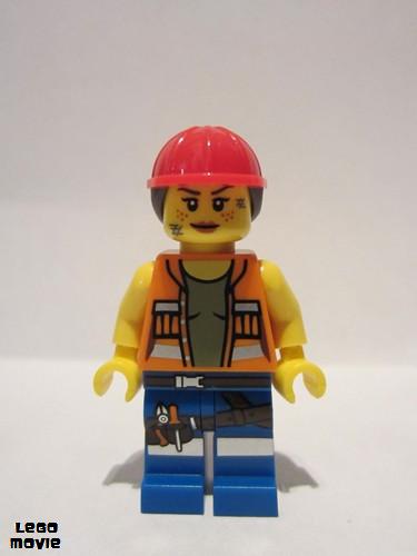 lego 2014 mini figurine tlm009 Gail the Construction Worker