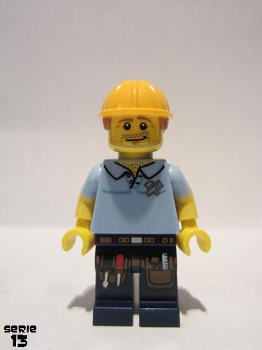 lego 2015 mini figurine col203 Carpenter  