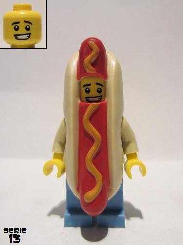 lego 2015 mini figurine col208 Hot Dog Guy . .