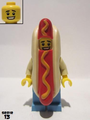 lego 2015 mini figurine col208 Hot Dog Guy