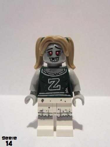 lego 2015 mini figurine col218 Zombie Cheerleader