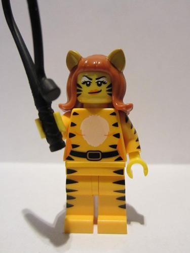 lego 2015 mini figurine col219 Tiger Woman . .