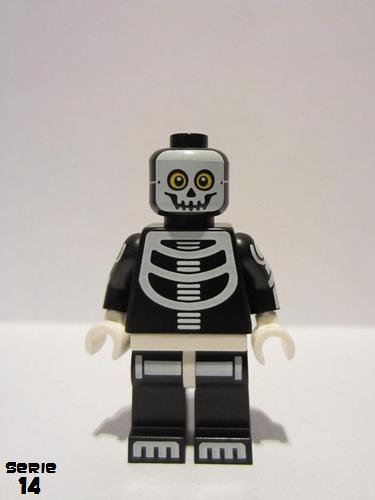 lego 2015 mini figurine col221 Skeleton Suit Guy