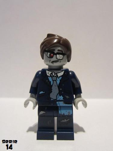 lego 2015 mini figurine col223 Zombie Businessman . .