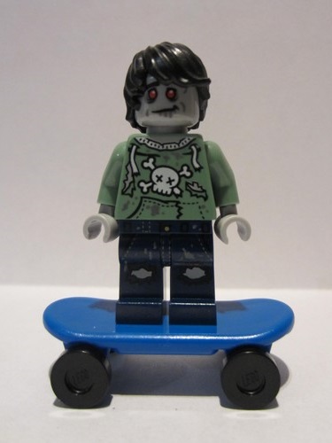 lego 2015 mini figurine col227 Zombie Skateboarder . .