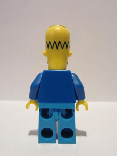 LEGO Yellow Minifig Head Modified Homer Simpson Eyes Wide 1 Part Piece 15527pb02 