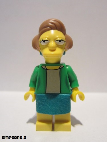 lego 2015 mini figurine sim040 Edna Krabappel